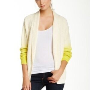SHAE Women's Dip Dye Sleeve Open Cardigan, Size S, 100% Cotton, Offers Welcome!